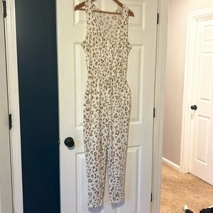 Animal print jumpsuit